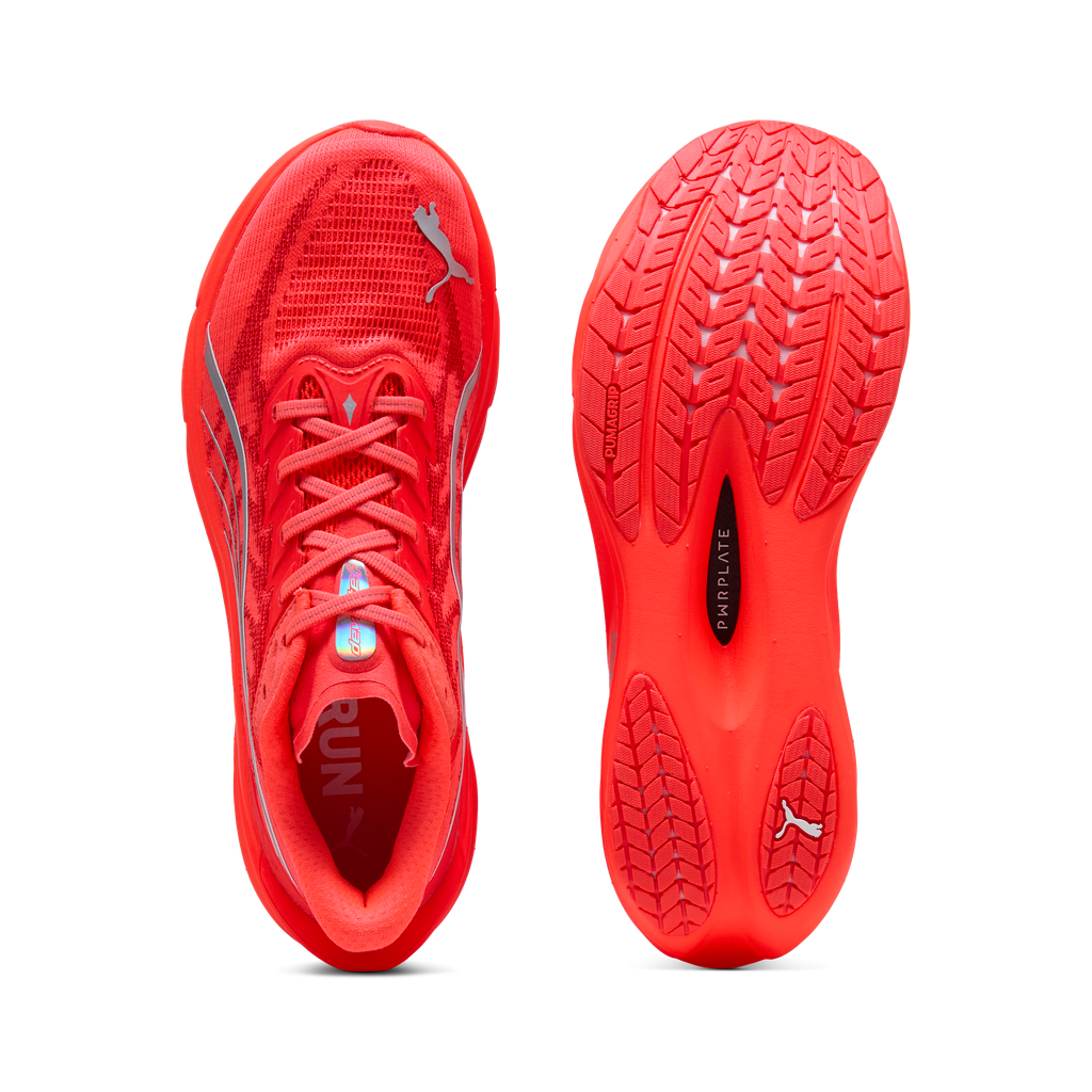 Puma Mens Deviate NITRO 4 - Ultra Red/Puma Silver - Neutral - AW26