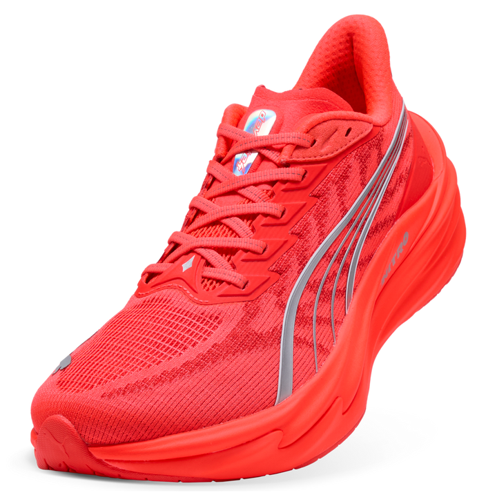 Puma Mens Deviate NITRO 4 - Ultra Red/Puma Silver - Neutral - AW26