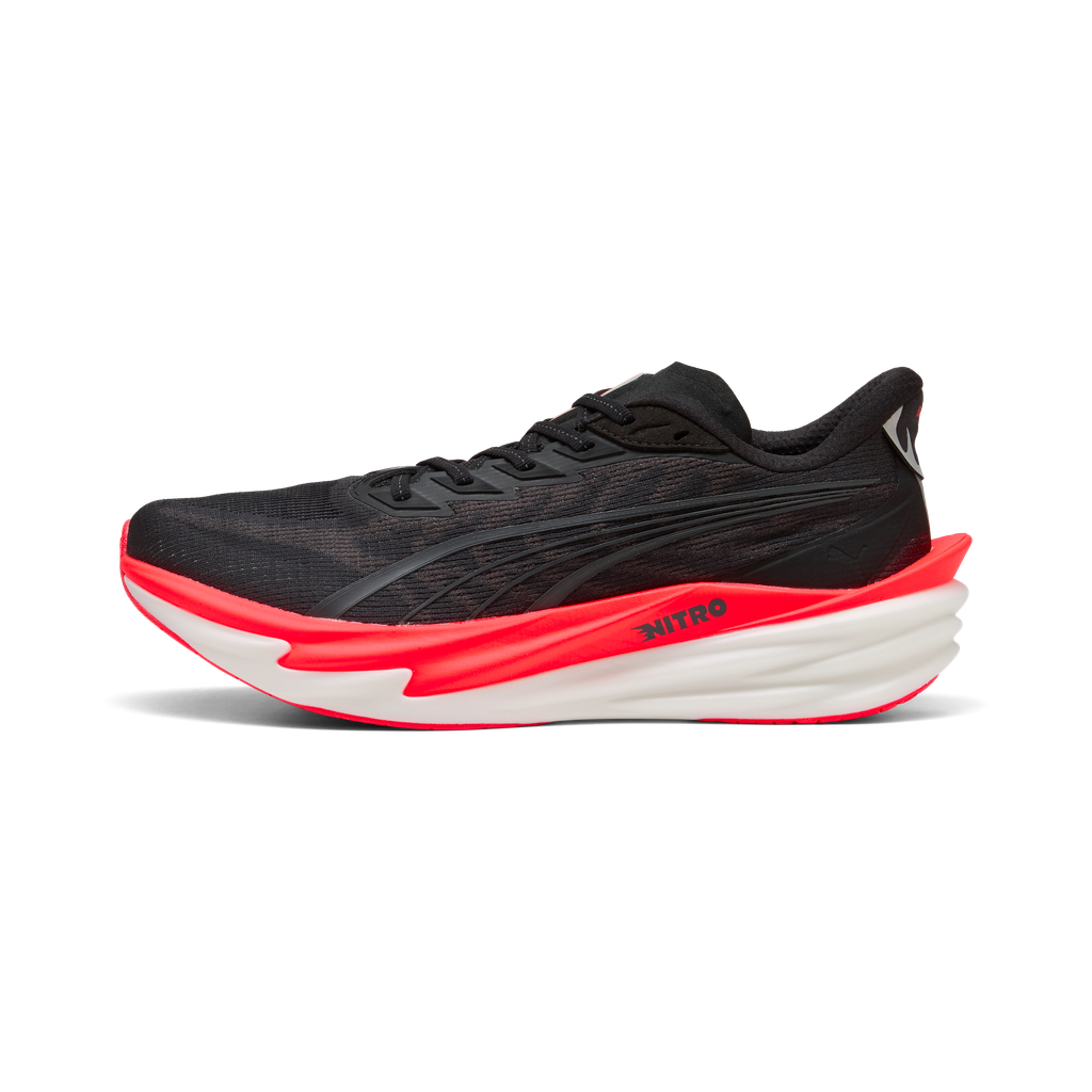 Puma Mens Deviate NITRO 4 - Puma Black/Ultra Red - Neutral - AW26