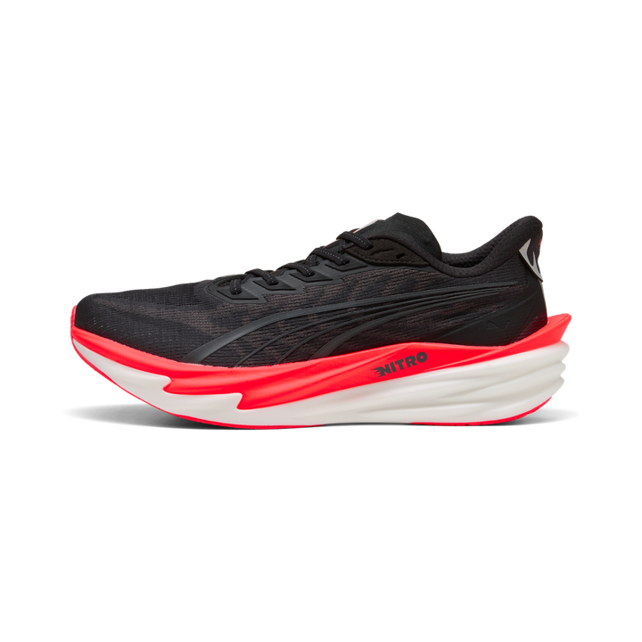 Puma Mens Deviate NITRO 4 - Puma Black/Ultra Red - Neutral - AW26