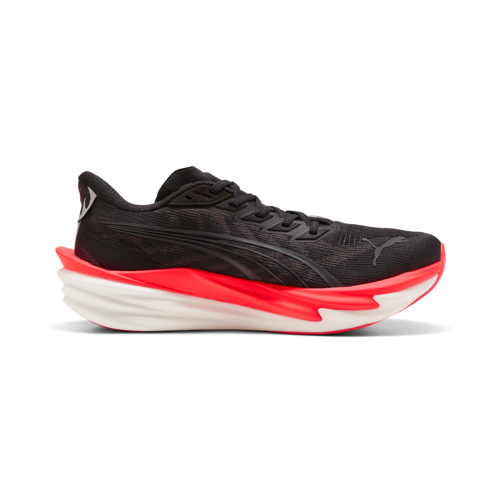 Puma Mens Deviate NITRO 4 - Puma Black/Ultra Red - Neutral - AW26