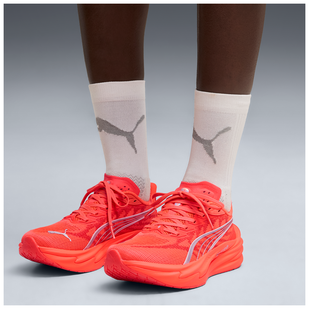 Puma Womens Deviate NITRO 4 - Ultra Red/Puma Silver - Neutral - AW26