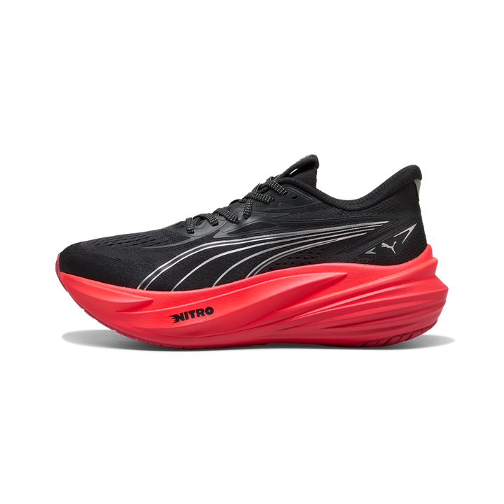 Puma Mens MagMax NITRO 2 - Puma Black/Ultra Red - Neutral - AW26
