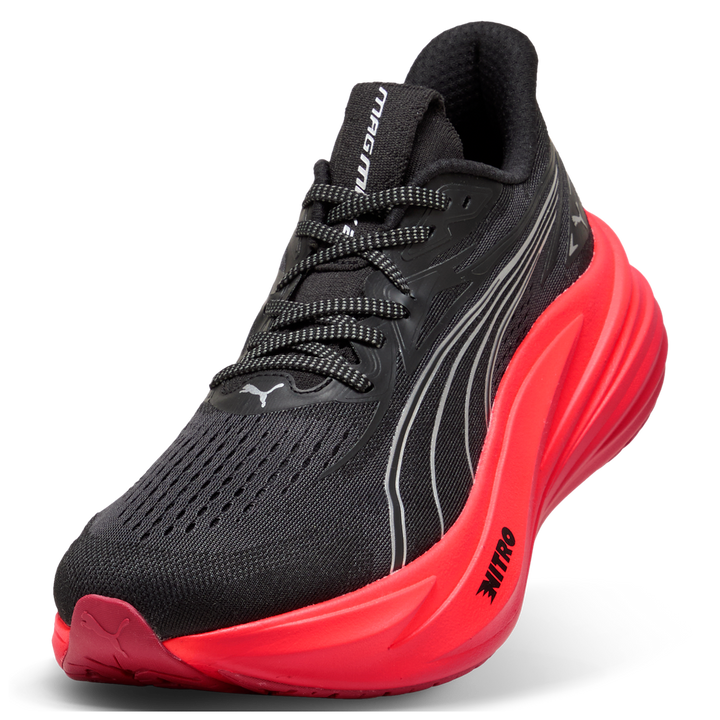 Puma Mens MagMax NITRO 2 - Puma Black/Ultra Red - Neutral - AW26