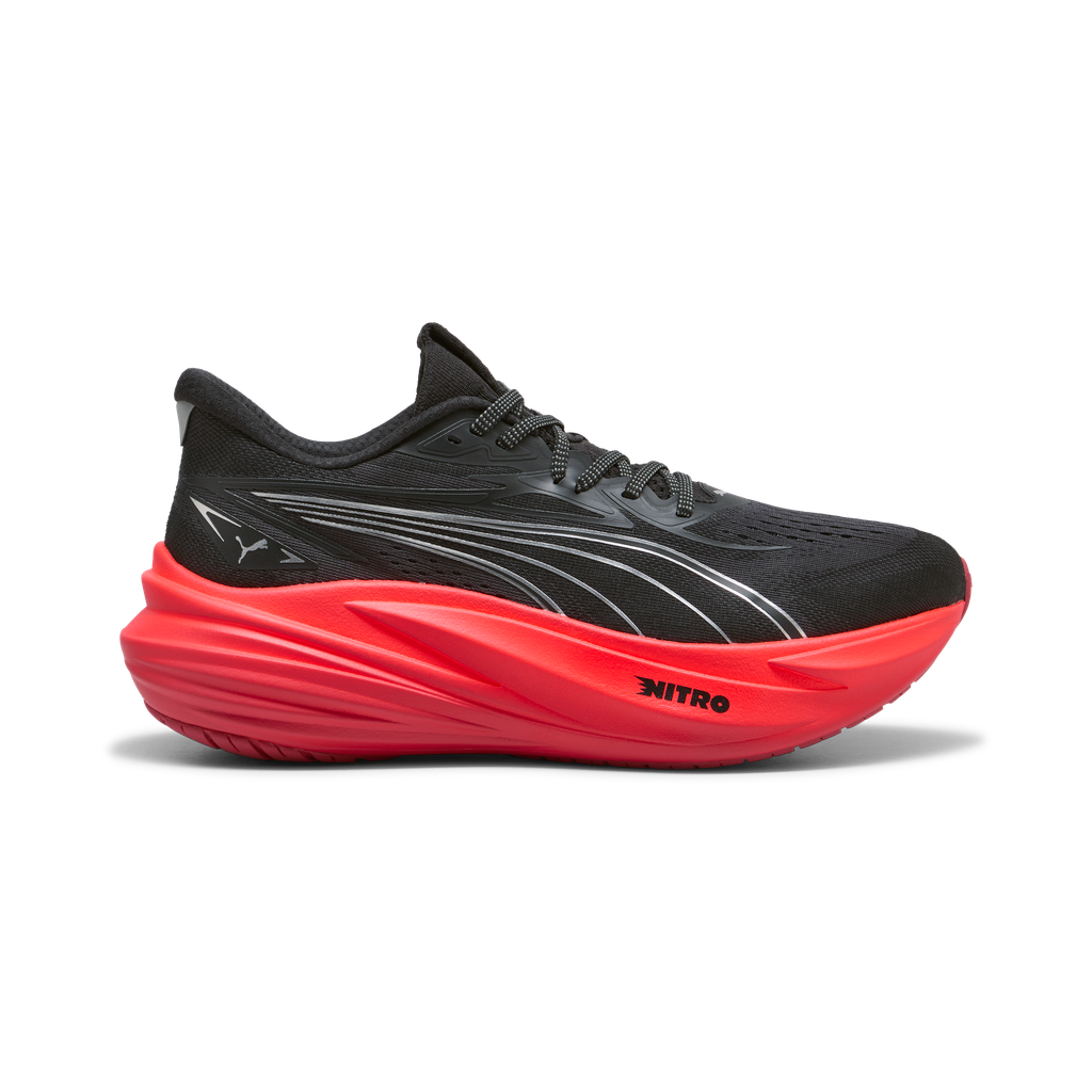 Puma Mens MagMax NITRO 2 - Puma Black/Ultra Red - Neutral - AW26