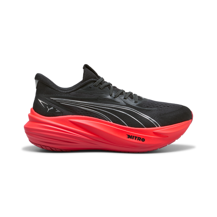 Puma Mens MagMax NITRO 2 - Puma Black/Ultra Red - Neutral - AW26