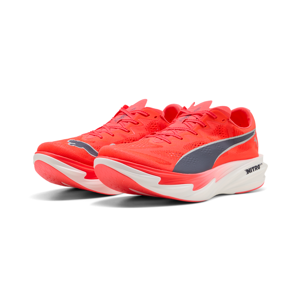 Puma Mens Deviate NITRO Elite 4 - Ultra Red/Inky Depths/Puma White - Neutral - AW26