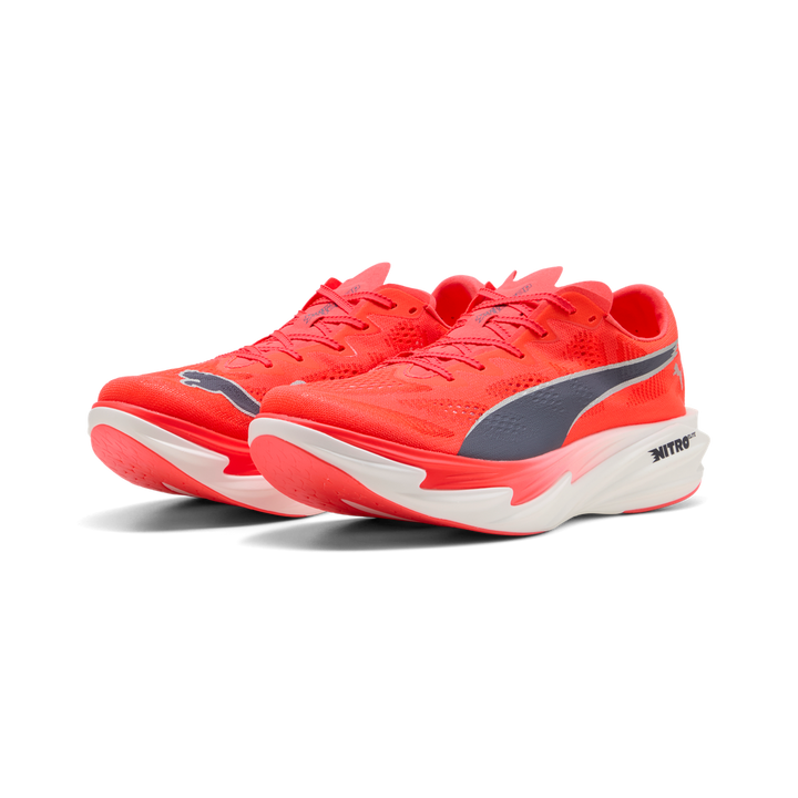 Puma Mens Deviate NITRO Elite 4 - Ultra Red/Inky Depths/Puma White - Neutral - AW26
