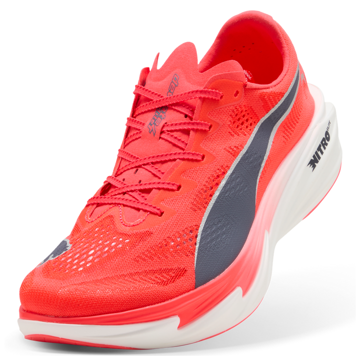 Puma Mens Deviate NITRO Elite 4 - Ultra Red/Inky Depths/Puma White - Neutral - AW26