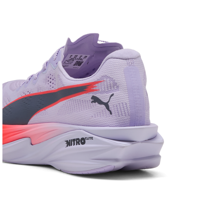 Puma Mens Deviate NITRO Elite 4 - Light Lavender/Ultra Red/Inky Depths - Neutral - AW26
