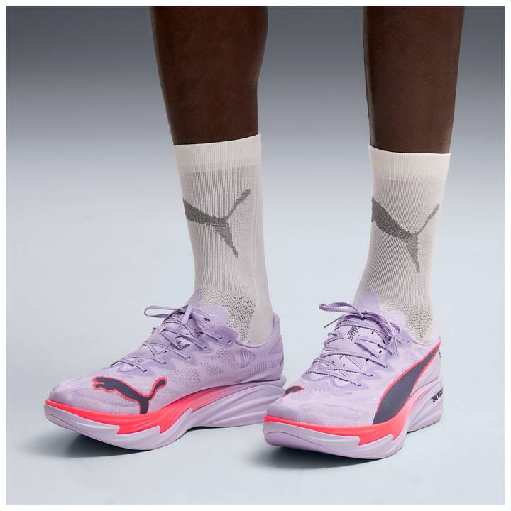 Puma Mens Deviate NITRO Elite 4 - Light Lavender/Ultra Red/Inky Depths - Neutral - AW26