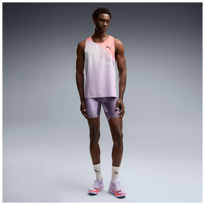 Puma Mens Deviate NITRO Elite 4 - Light Lavender/Ultra Red/Inky Depths - Neutral - AW26