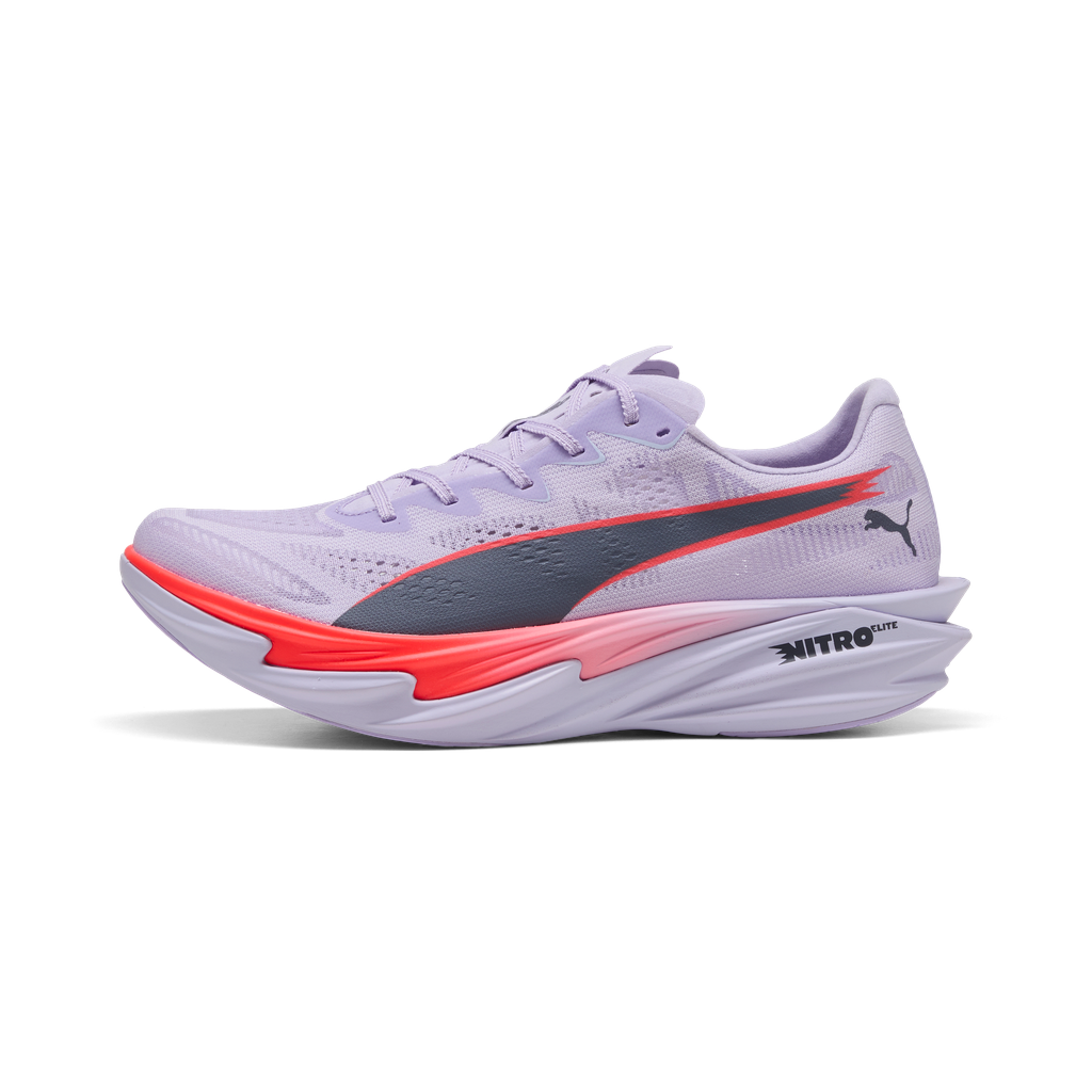 Puma Mens Deviate NITRO Elite 4 - Light Lavender/Ultra Red/Inky Depths - Neutral - AW26