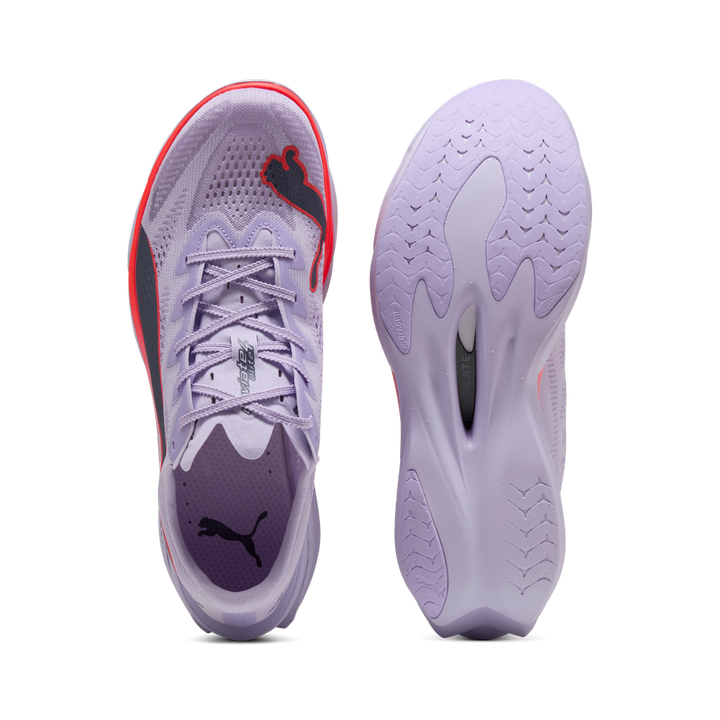 Puma Mens Deviate NITRO Elite 4 - Light Lavender/Ultra Red/Inky Depths - Neutral - AW26