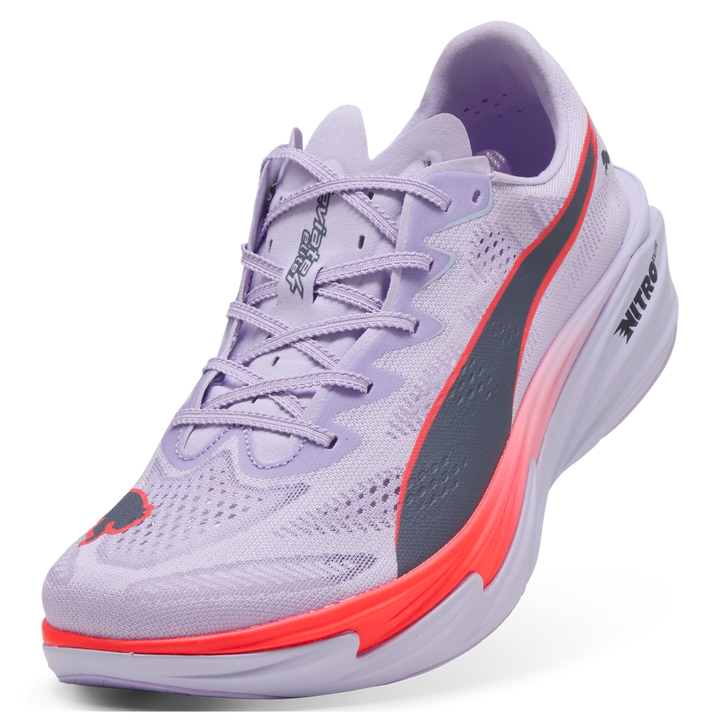 Puma Mens Deviate NITRO Elite 4 - Light Lavender/Ultra Red/Inky Depths - Neutral - AW26