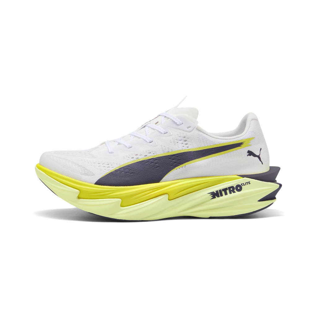 Puma Womens Deviate NITRO Elite 4 - Puma White/Apple Spritz/Lux Lime - Neutral - SS26