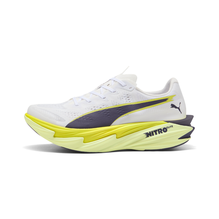 Puma Womens Deviate NITRO Elite 4 - Puma White/Apple Spritz/Lux Lime - Neutral - SS26