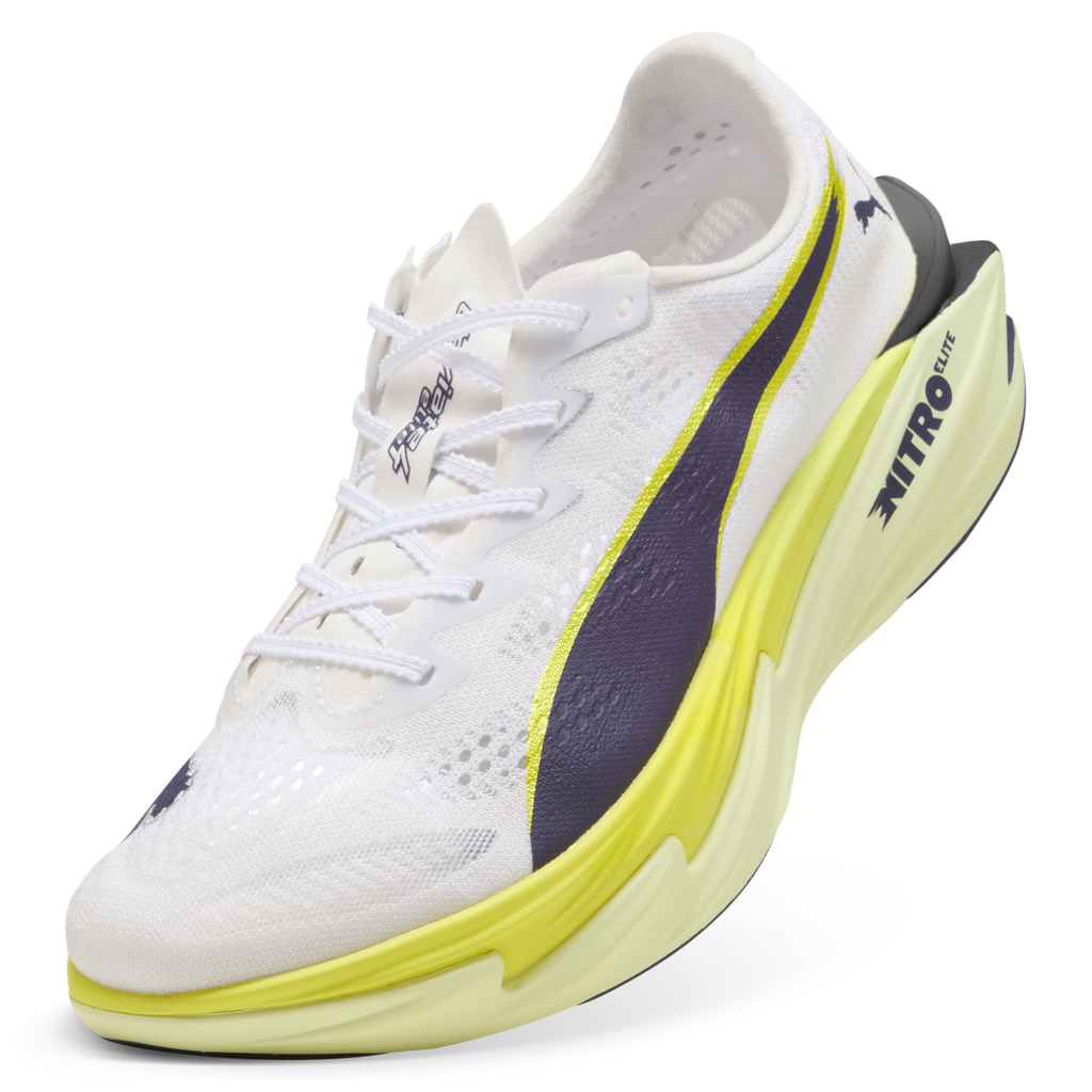 Puma Womens Deviate NITRO Elite 4 - Puma White/Apple Spritz/Lux Lime - Neutral - SS26