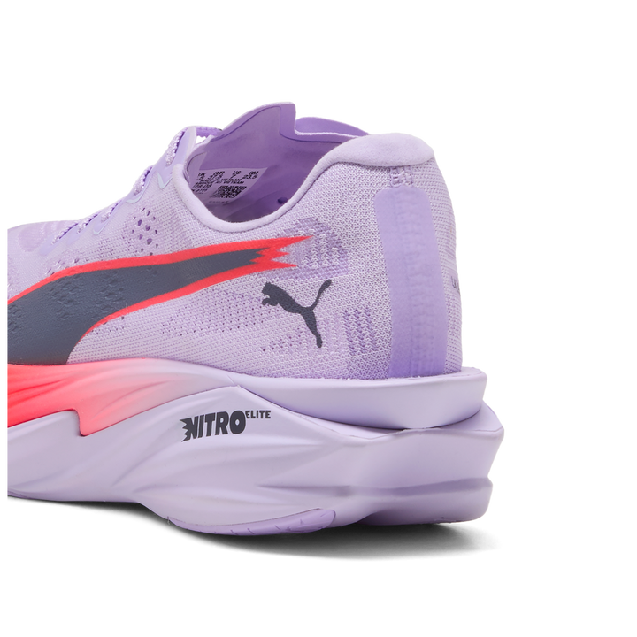 Puma Womens Deviate NITRO Elite 4 - Light Lavender/Ultra Red/Inky Depths - Neutral - AW26