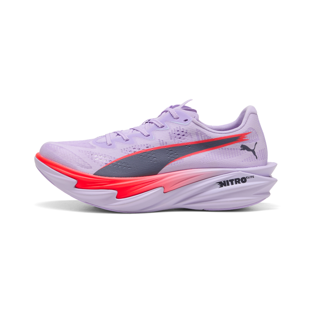Puma Womens Deviate NITRO Elite 4 - Light Lavender/Ultra Red/Inky Depths - Neutral - AW26