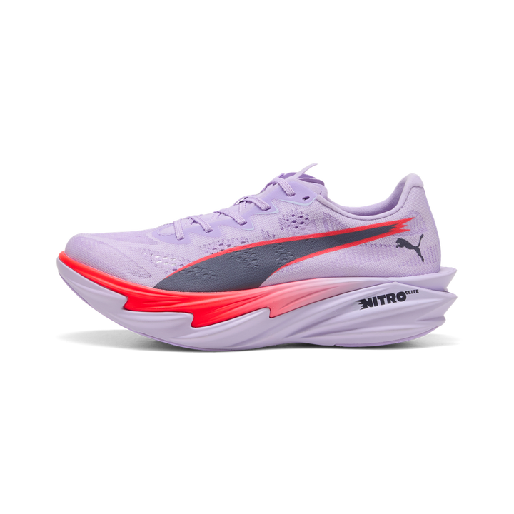 Puma Womens Deviate NITRO Elite 4 - Light Lavender/Ultra Red/Inky Depths - Neutral - AW26