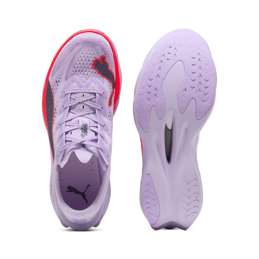 Puma Womens Deviate NITRO Elite 4 - Light Lavender/Ultra Red/Inky Depths - Neutral - AW26