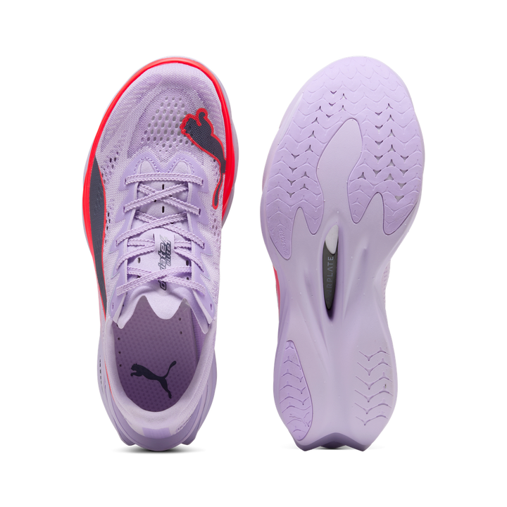 Puma Womens Deviate NITRO Elite 4 - Light Lavender/Ultra Red/Inky Depths - Neutral - AW26