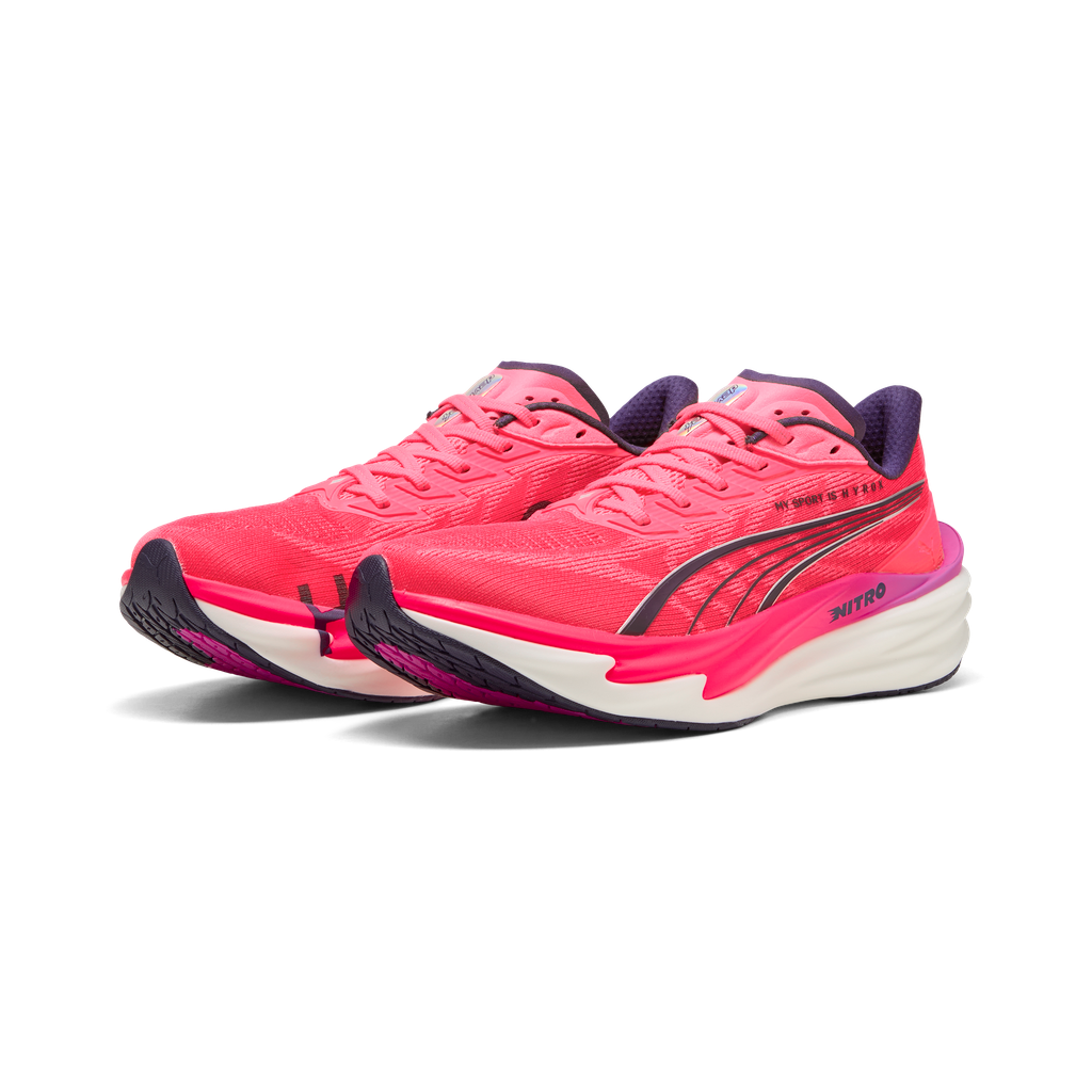 Puma Mens Deviate NITRO 4 x HYROX - Puma White/Electric Orchid/Pure Pink - Neutral - SS26