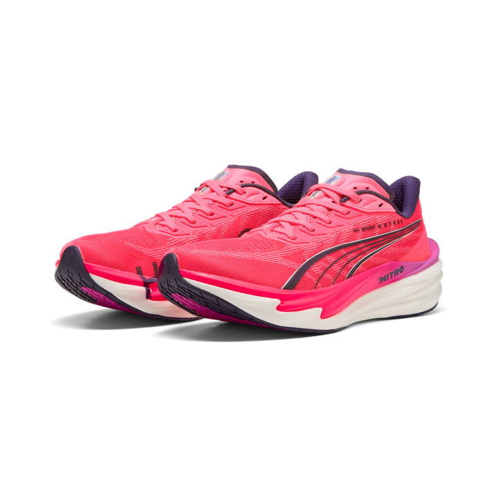 Puma Mens Deviate NITRO 4 x HYROX - Puma White/Electric Orchid/Pure Pink - Neutral - SS26