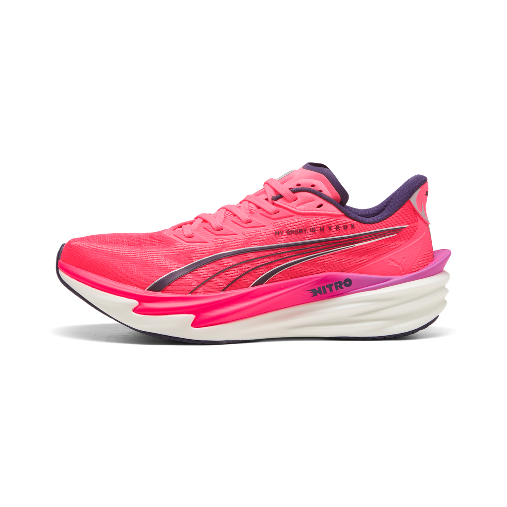 Puma Mens Deviate NITRO 4 x HYROX - Puma White/Electric Orchid/Pure Pink - Neutral - SS26