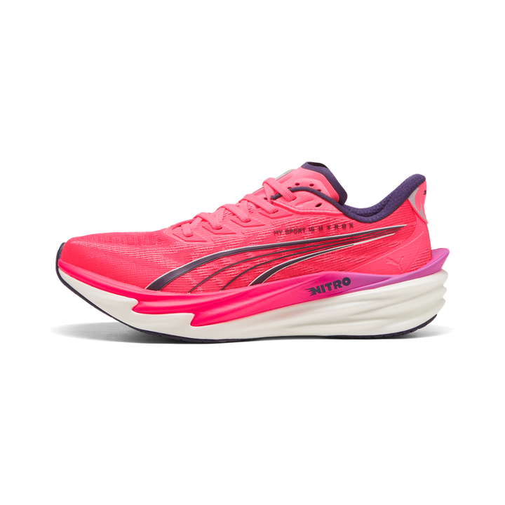 Puma Mens Deviate NITRO 4 x HYROX - Puma White/Electric Orchid/Pure Pink - Neutral - SS26