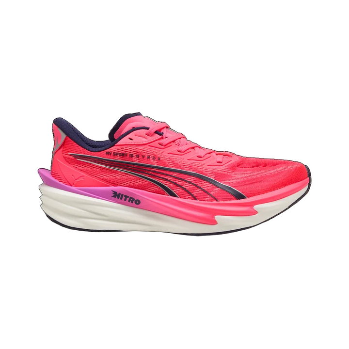 Puma Mens Deviate NITRO 4 x HYROX - Puma White/Electric Orchid/Pure Pink - Neutral - SS26