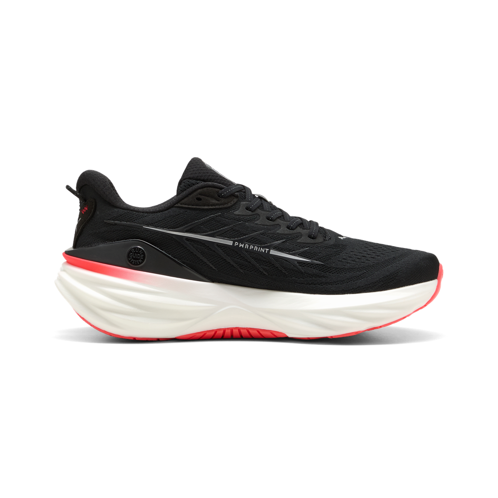 Puma Mens ForeverRun NITRO 3 - Puma Black/Ultra Red - Stability - AW26