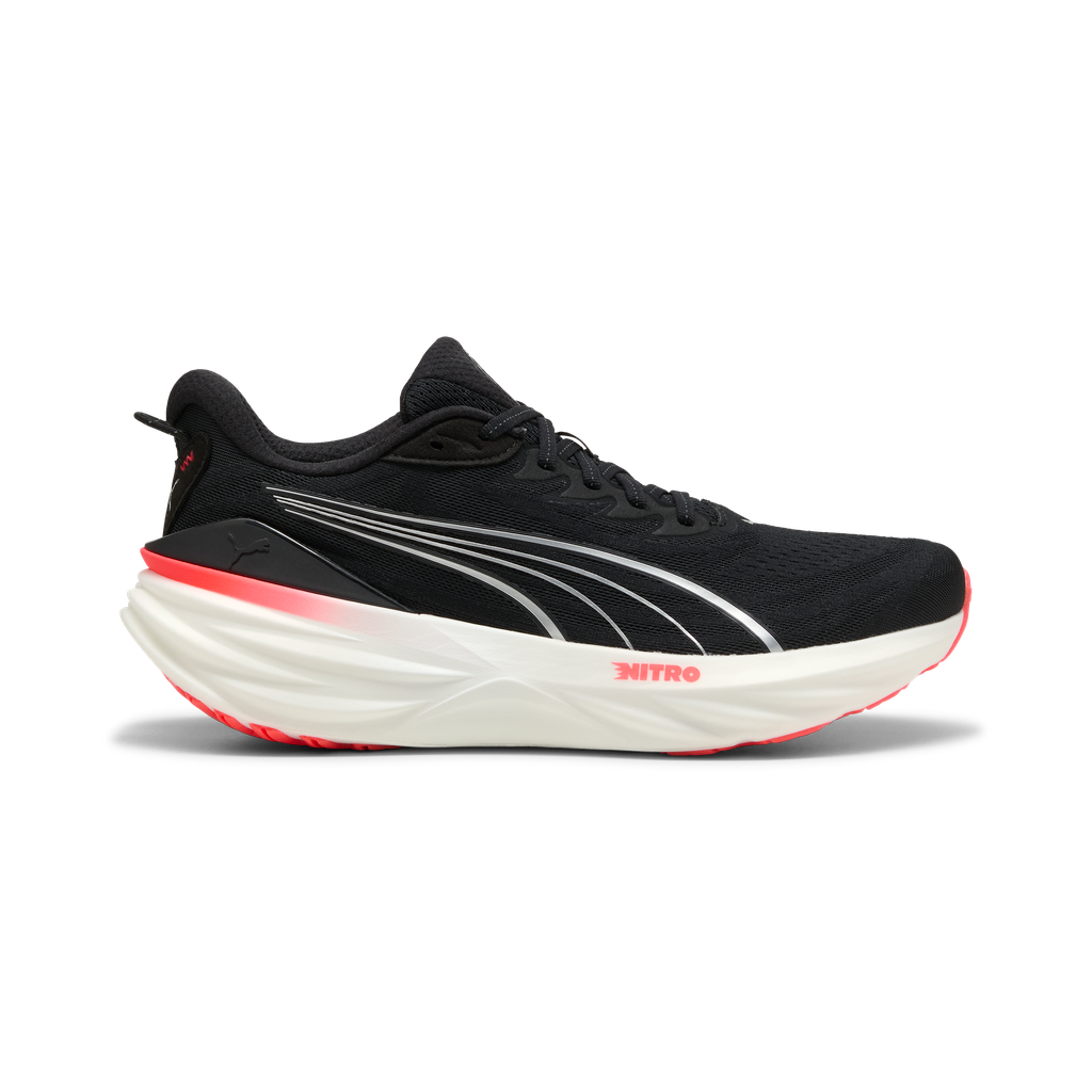 Puma Mens ForeverRun NITRO 3 - Puma Black/Ultra Red - Stability - AW26