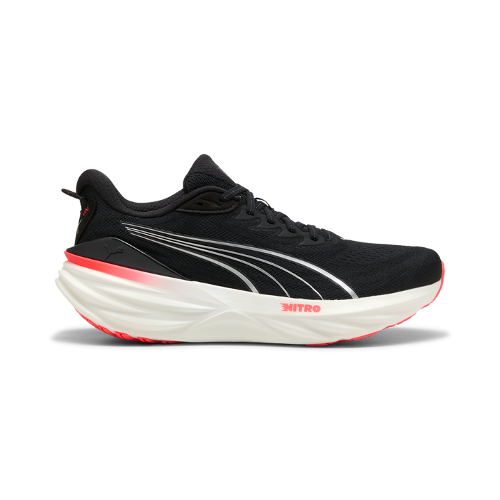 Puma Mens ForeverRun NITRO 3 - Puma Black/Ultra Red - Stability - AW26
