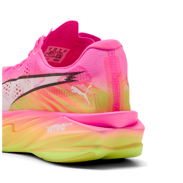 Puma Mens Deviate NITRO Elite 4 ST - Poison Pink/Yellow Alert/Bright Aqua - Neutral - SS26