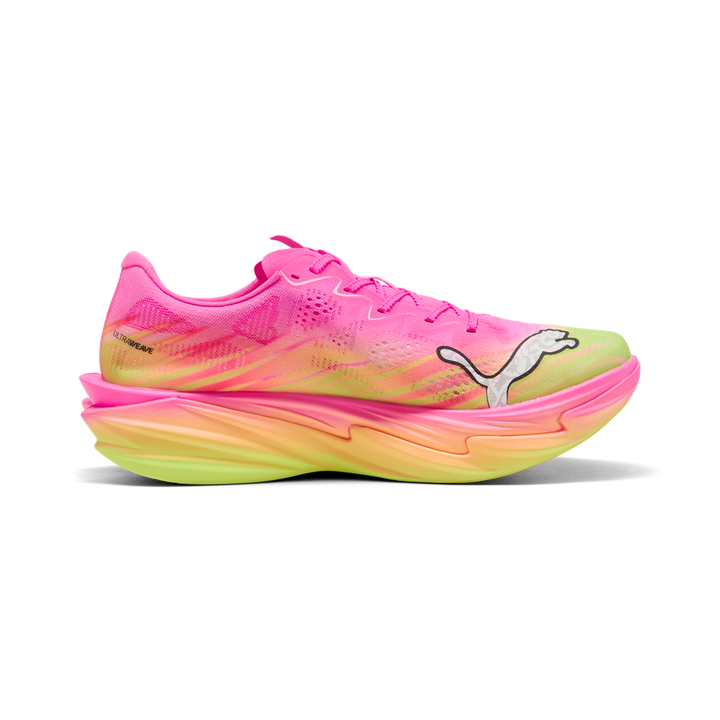 Puma Mens Deviate NITRO Elite 4 ST - Poison Pink/Yellow Alert/Bright Aqua - Neutral - SS26