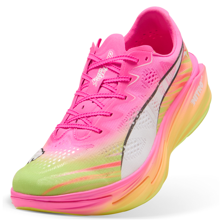 Puma Mens Deviate NITRO Elite 4 ST - Poison Pink/Yellow Alert/Bright Aqua - Neutral - SS26