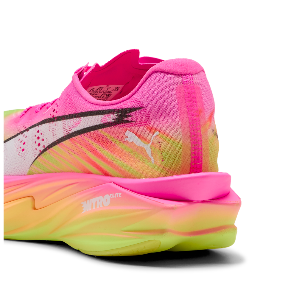 Puma Womens Deviate NITRO Elite 4 ST - Poison Pink/Yellow Alert/Bright Aqua - Neutral - SS26