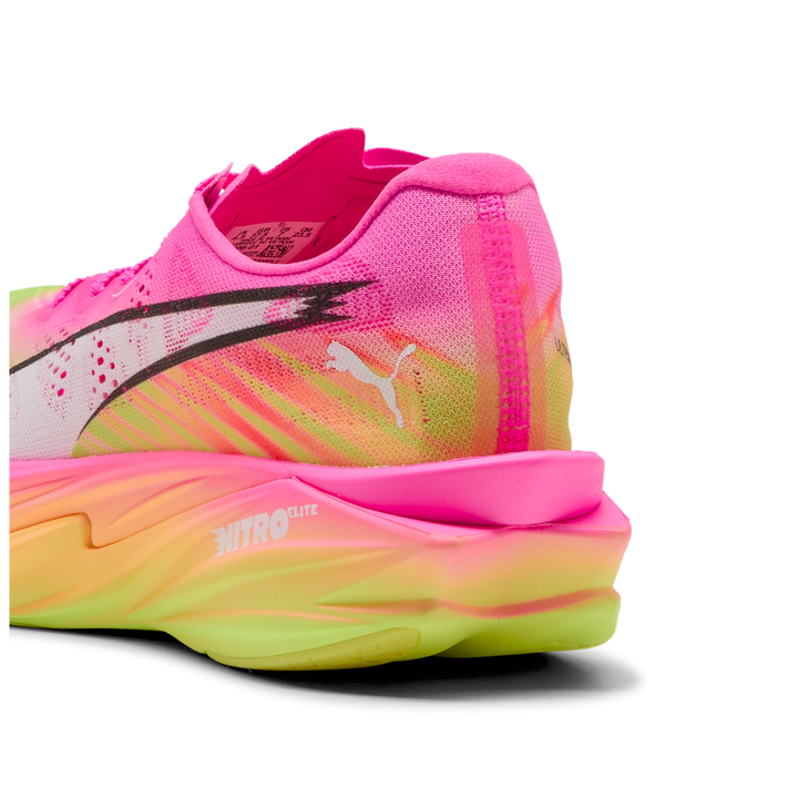 Puma Womens Deviate NITRO Elite 4 ST - Poison Pink/Yellow Alert/Bright Aqua - Neutral - SS26