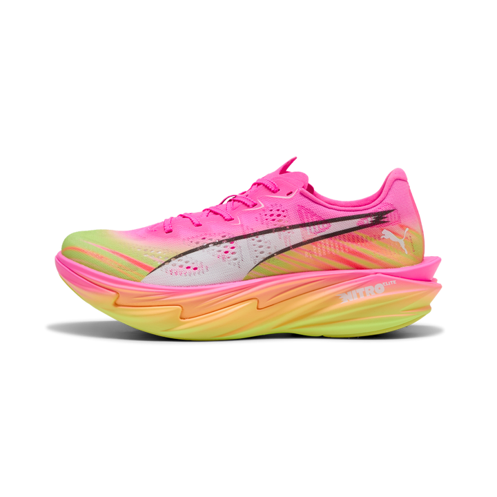 Puma Womens Deviate NITRO Elite 4 ST - Poison Pink/Yellow Alert/Bright Aqua - Neutral - SS26
