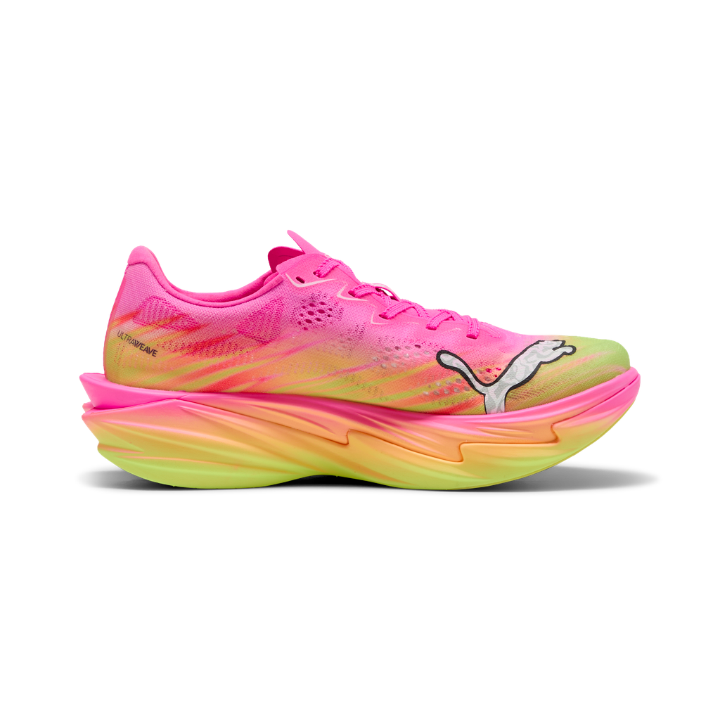 Puma Womens Deviate NITRO Elite 4 ST - Poison Pink/Yellow Alert/Bright Aqua - Neutral - SS26