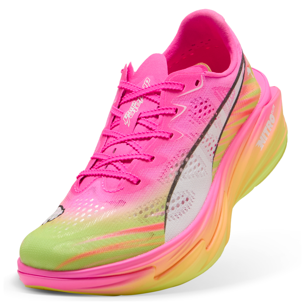 Puma Womens Deviate NITRO Elite 4 ST - Poison Pink/Yellow Alert/Bright Aqua - Neutral - SS26