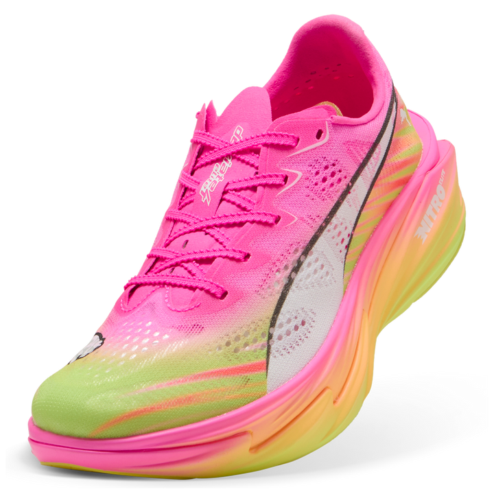 Puma Womens Deviate NITRO Elite 4 ST - Poison Pink/Yellow Alert/Bright Aqua - Neutral - SS26