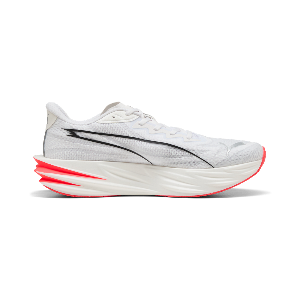 Puma Mens Deviate Pure NITRO - Puma White/Ultra Red/Puma Silver - Neutral - AW26