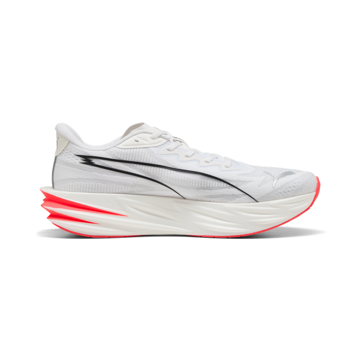 Puma Mens Deviate Pure NITRO - Puma White/Ultra Red/Puma Silver - Neutral - AW26