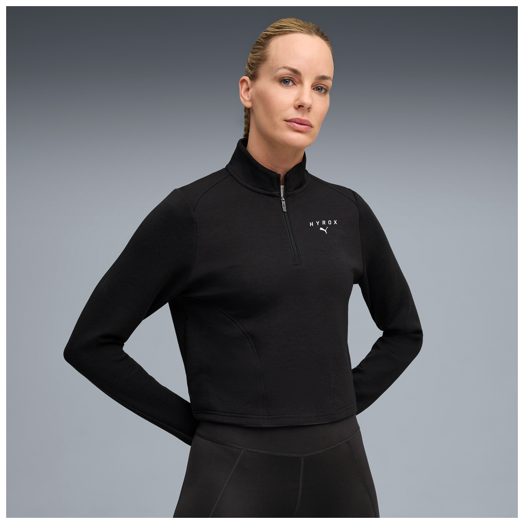 Puma x Hyrox Womens Cloudspun 1/4 Zip - Puma Black - AW26