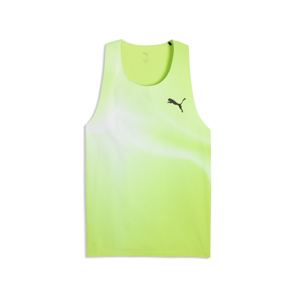 Puma Mens Lightspeed Ultraweave Graphic Singlet - Sunny Lime - AW26