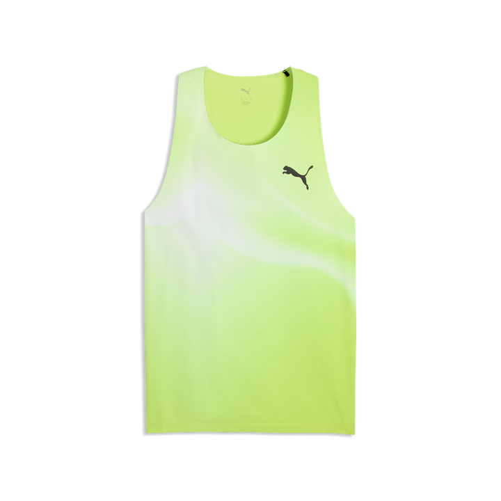Puma Mens Lightspeed Ultraweave Graphic Singlet - Sunny Lime - AW26