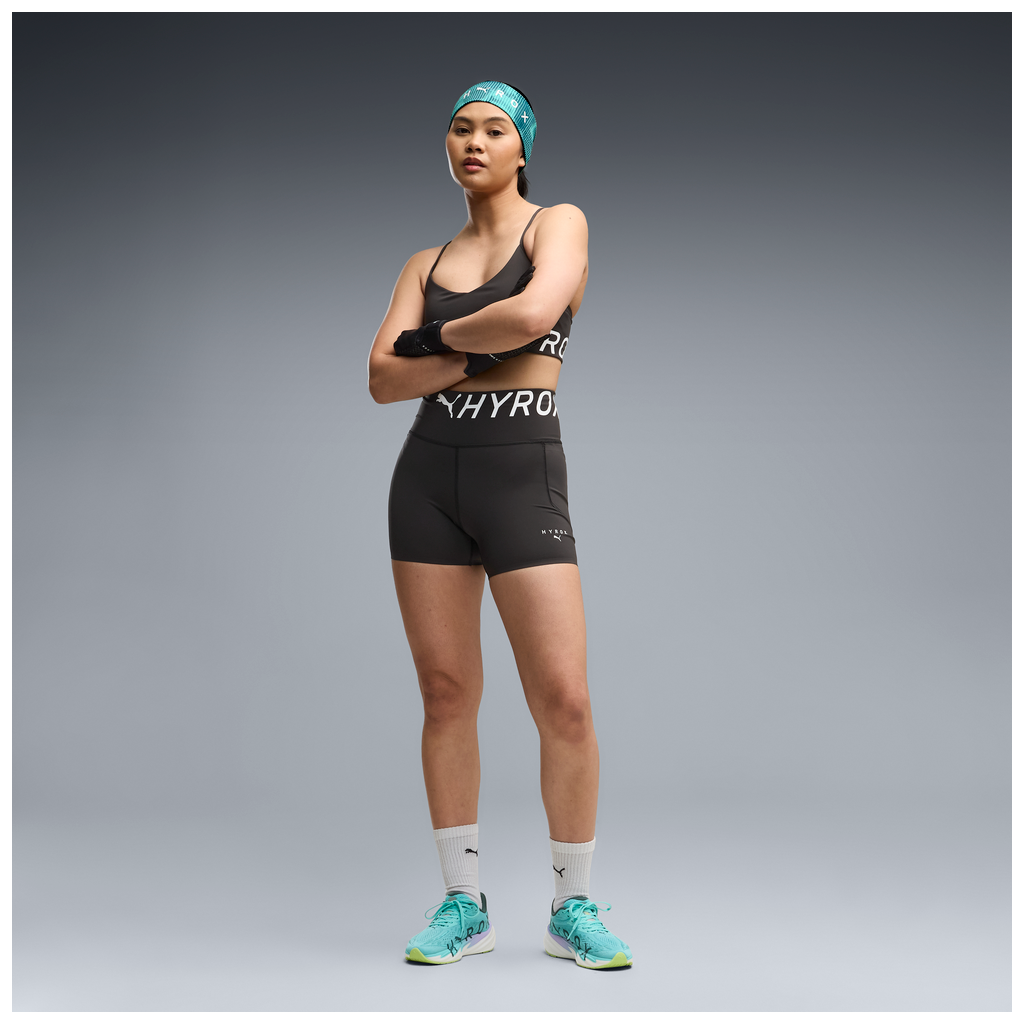 Puma x Hyrox Womens PWRMODE 4" Short Tight - Puma Black - AW26
